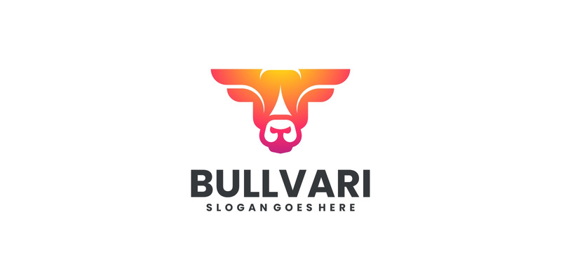 Modern Gradient Head Bull Logo Design - Features Image 1