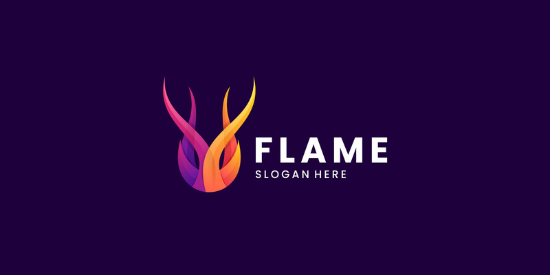 Abstrakt Flame Gradient färgglad logotyp - Features Image 1