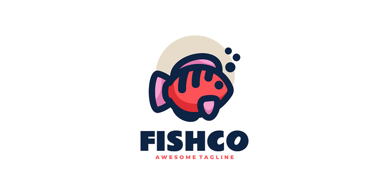 Vis eenvoudig mascottelogo 7 - Features Image 1