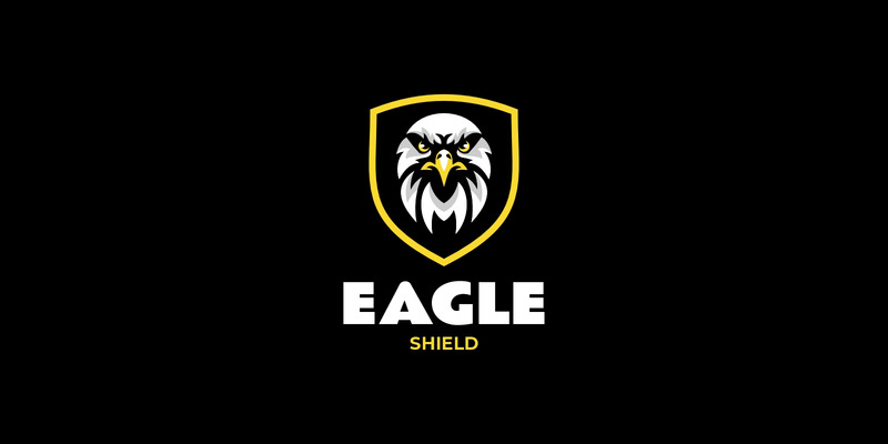 Eagle Shield Mascot Logo Design - Features Image 1