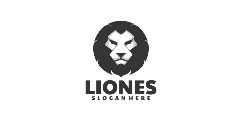 Stile del logo della siluetta del leone - Caratteristiche Immagine 1
