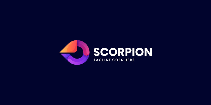 Logo-Design mit Skorpion-Farbverlauf - Eigenschaften Bild 1