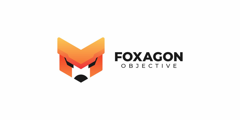 Fox Hexagon Gradient Logo - Obraz funkcji 1