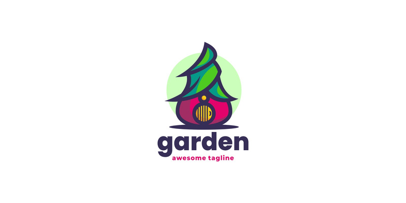 Garden Simple Mascot Logo - Features Image 1