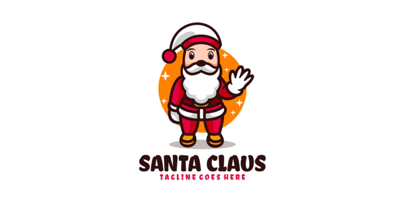 Logo de dessin animé de mascotte de père Noël - Caractéristiques de l’image 1