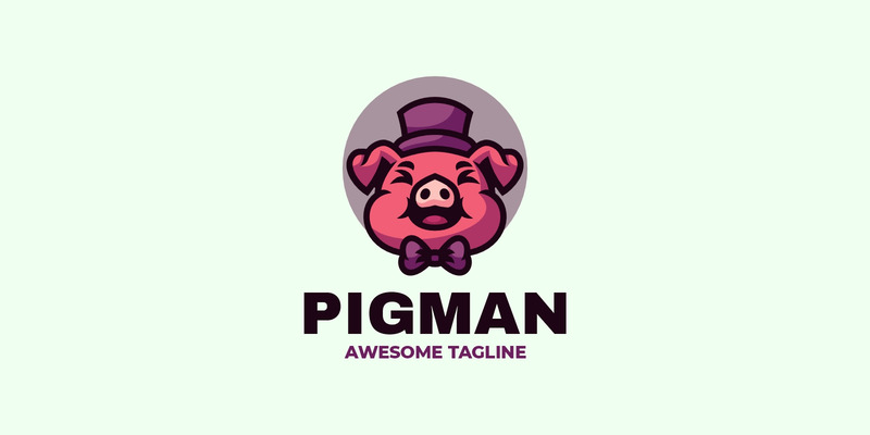 Логотип талисмана Pigman из мультфильма - Features Image 1