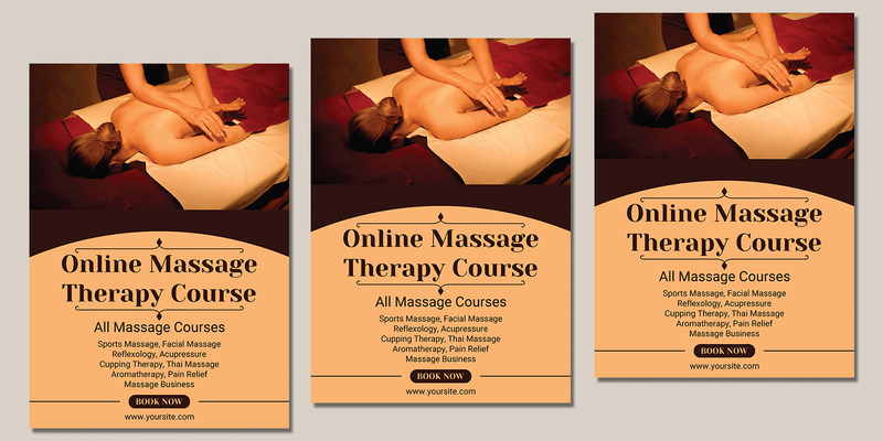 Online Massage Therapy Flyer - Features Image 1