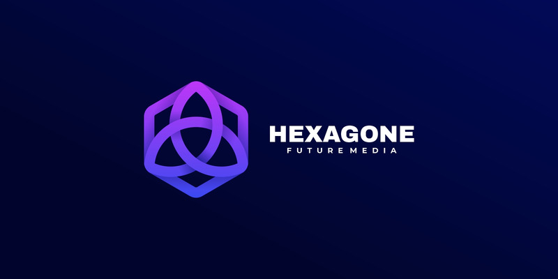 Hexagon Line Art Logo Style #224935 - TemplateMonster