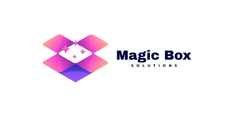 Logo colorato sfumato scatola - Caratteristiche Immagine 1