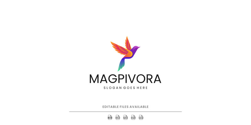 Gradient Modern Bird logo Design 0315 - Features Image 1