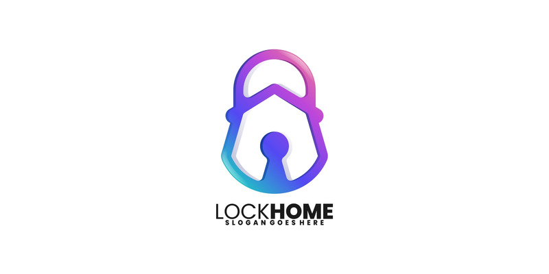 Lock Line Art Gradient Logo - Caratteristiche Immagine 1