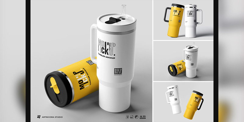 Tumbler Mockup Sets Design 77894 - Features Image 1