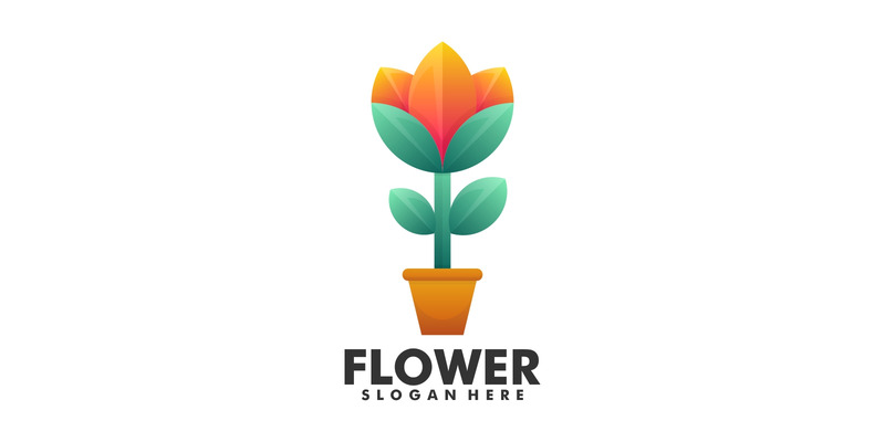 Stile logo colorato sfumato fiore 1 - Caratteristiche Immagine 1