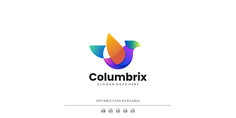 Gradient Modern Dove Logo Design - Features Image 1
