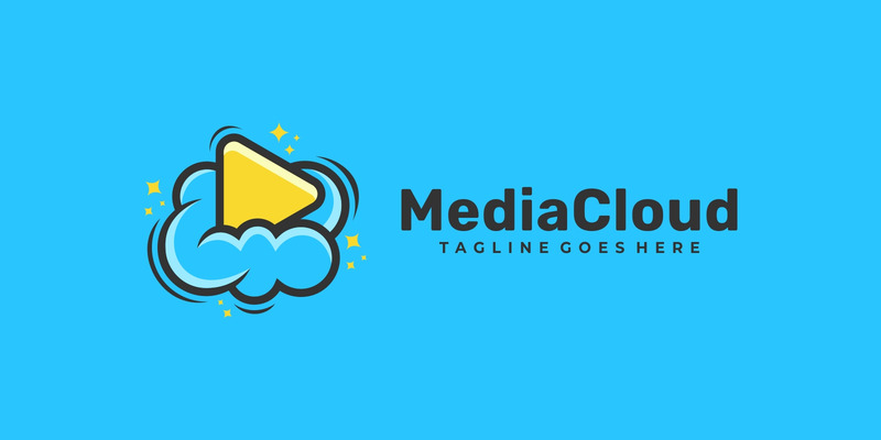 Логотип Media Cloud Simple Mascot - Features Image 1