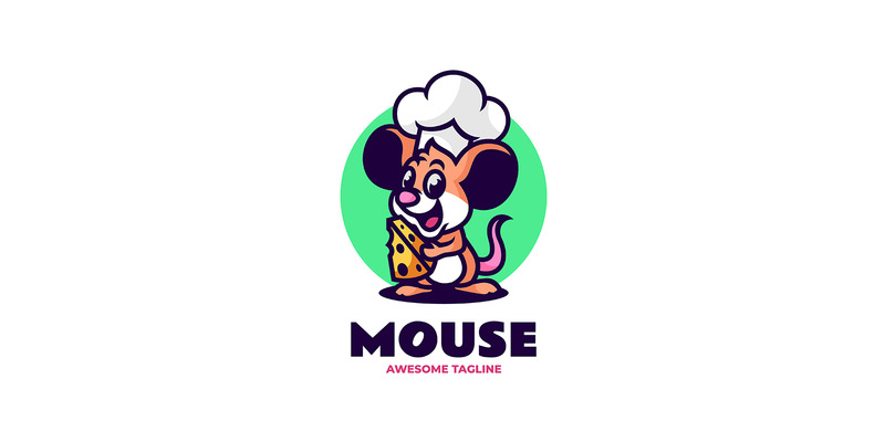 Logo kreskówki maskotki myszy 4 - Obraz funkcji 1