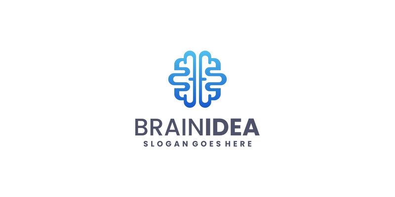 Gradient Modern Brain Idea Logo Design - Features Image 1