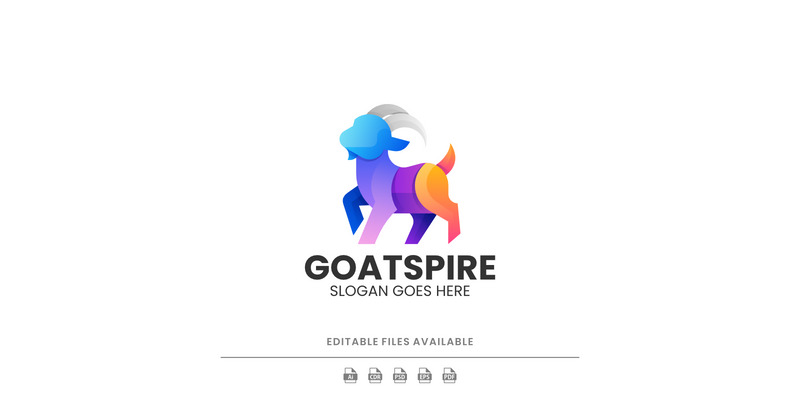 Gradient Modern Goat Logo Design - Features Image 1