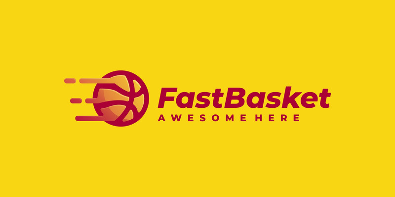Logo gradiente basket veloce - Caratteristiche Immagine 1