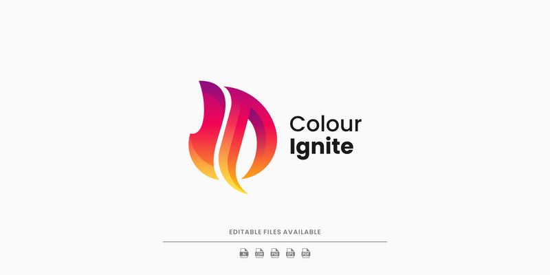 Ignite Flame Color Gradient Logotyp - Features Image 1