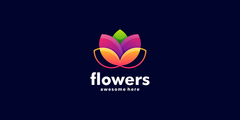 Flowers Colorful Logo Style - Features Image 1