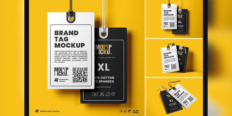 Brand Tag Mockup Sets Design 784 - Features Image 1