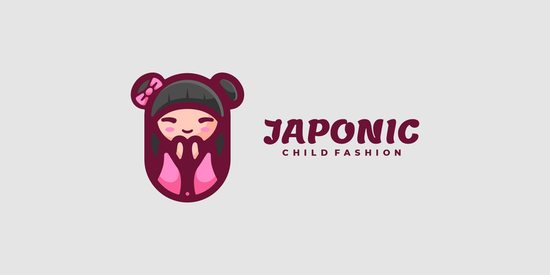 Kids Japan Cartoon Logo Style - Features Image 1