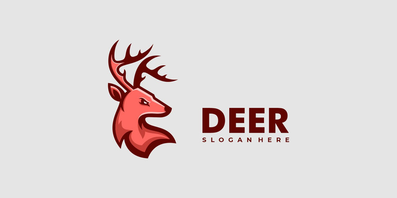 Plantilla de logotipo de mascota de ciervo - Características Imagen 1