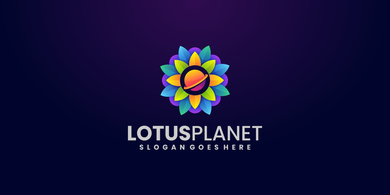 Lotus Gezegeni Gradyan Renkli Logosu - Features Image 1