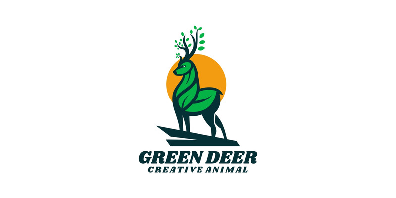 Style de logo de mascotte de cerf vert - Caractéristiques de l’image 1