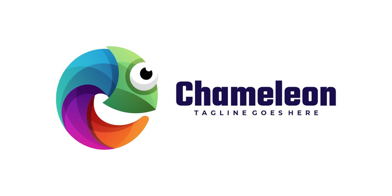 Szablon kolorowe logo kameleon - Obraz funkcji 1