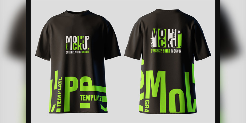 Oversize T-Shirt Mockup Sets - Features Image 1