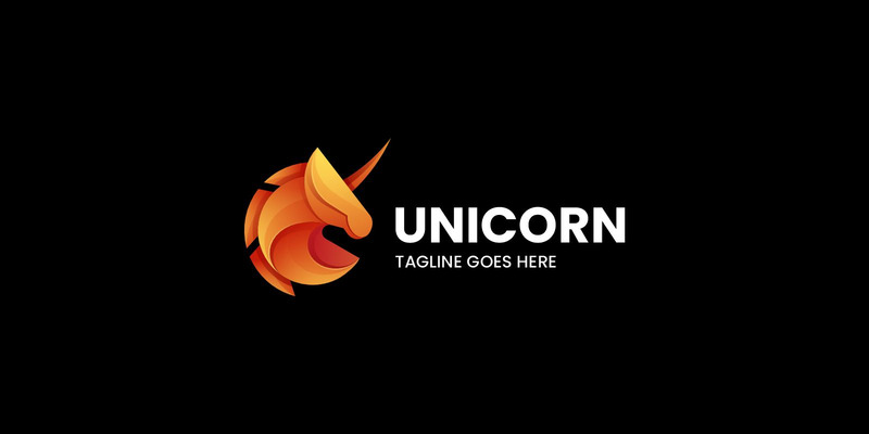 Einhorn-Logo mit Farbverlauf 2 - Eigenschaften Bild 1
