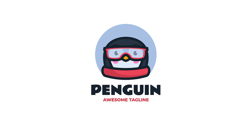 Logotipo de dibujos animados de mascota pingüino 7 - Características Imagen 1