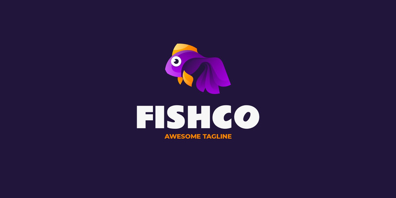 Logo colorato sfumato Fishco 2 - Caratteristiche Immagine 1