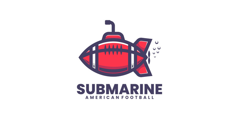 Logo mascotte semplice sottomarino - Caratteristiche Immagine 1