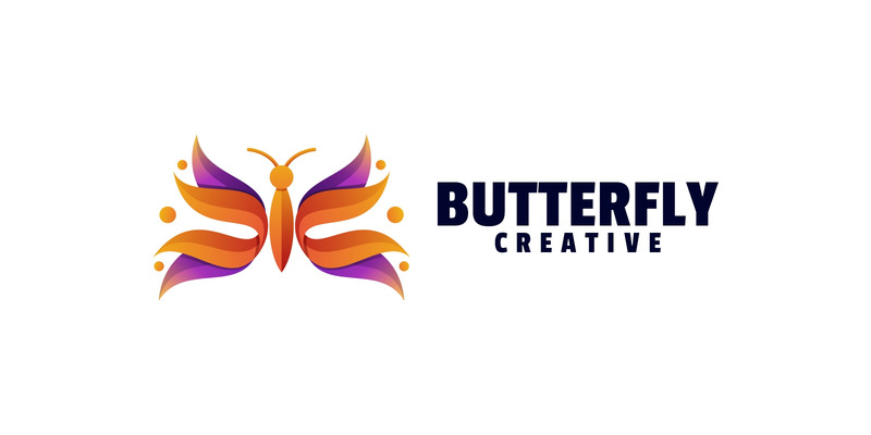 Vector Logotyp Butterfly Gradient Style - Features Image 1
