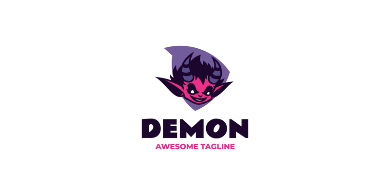 Mascot Demon Logo Design Temjplate - Features Image 1