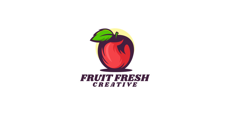 Stile di logo semplice di frutta fresca - Caratteristiche Immagine 1
