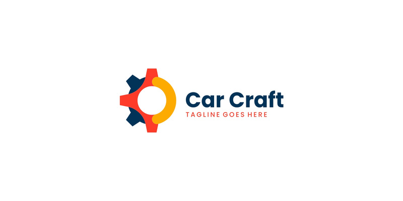 Auto artigianale semplice logo colorato - Caratteristiche Immagine 1