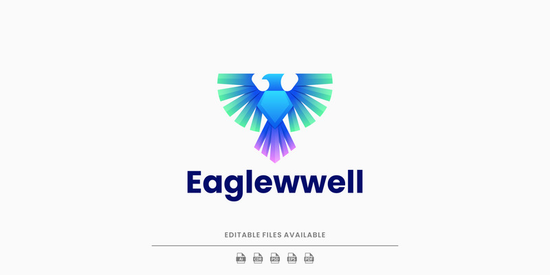 Orzeł Gradient Kolorowe Logo Vol.2 - Obraz funkcji 1