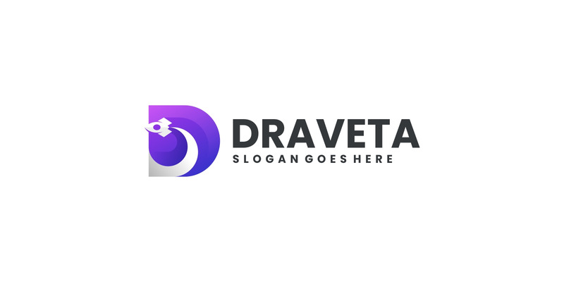Gradient Modern Rocket D Logo Design - Features Image 1