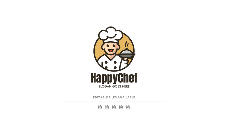 Happy Chef Mascot Logo Design - Features Image 1