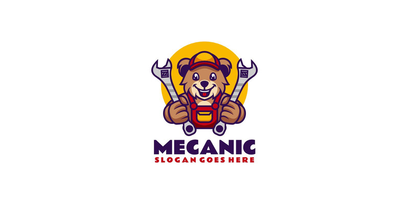 Mechanic Mascot Logo Design - Features Image 1