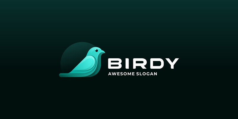 Vector Bird Gradient Color Logo šablona - Features Image 1