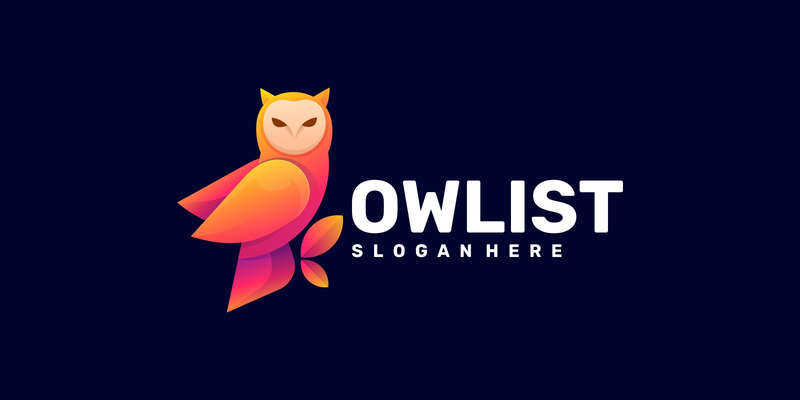 Owl Color Gradient logo Design - Features Image 1