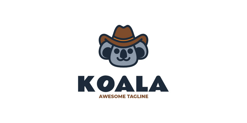 Logo mascotte semplice Koala 6 - Caratteristiche Immagine 1