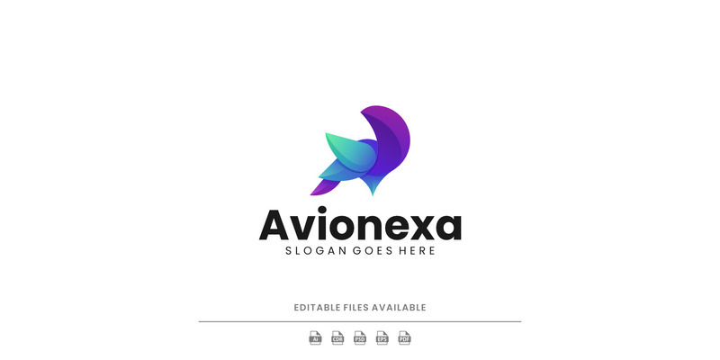 Gradient Modern Bird Logo Design - Features Image 1