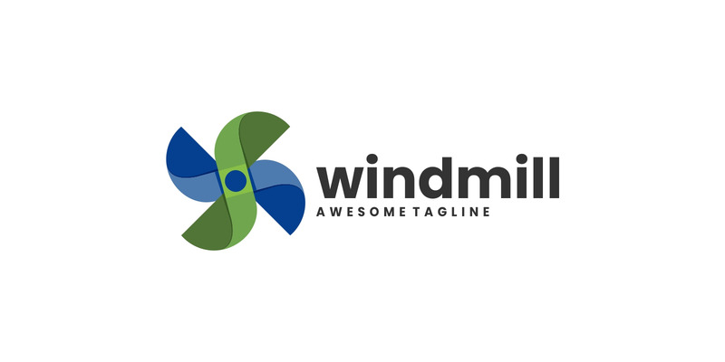 Windmill Simple Logo Template - Features Image 1