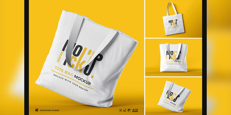 Tote Bag Mockup Sets Design - Features Image 1